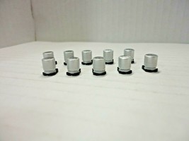 10 Pcs Pack Lot Set uF SMD Aluminum Electrolytic Solid Capacitor Surface Mounted - £8.51 GBP