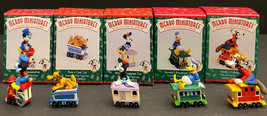 Set of 5 Hallmark Ornaments Merry Miniatures Mickey Express, 1998 - £28.74 GBP