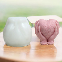 Ins Hands Holding Love Aromatherapy Candle Mould - $15.07