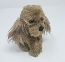 5&quot; VINTAGE OSB CREATIONS MADE IN FRANCE BROWN PUPPY DOG STUFFED ANIMAL P... - £18.70 GBP