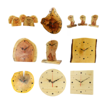 Unique Wall Clock Handmade Wooden Rustic Shabby Unusual Decor Home Clocks Gift - £19.16 GBP+