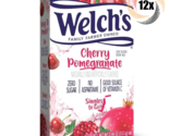 12x Pack Welch&#39;s Singles To Go Cherry Pomegranate Drink Mix 6 Packets Ea... - $28.93