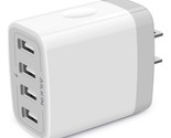 Usb Charger Cube, Wall Charger Plug, 4.8A 4-Muti Port Adapter Power Plug... - $18.99