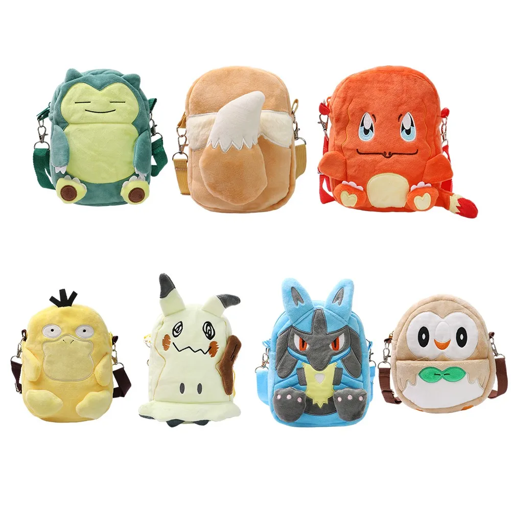 7 Styles Pokemon Soft Plush Toy Snorlax Eevee Charmander Psyduck Mimikyu Lucario - £15.79 GBP+