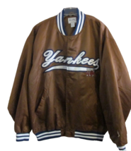 Vintage New York Black Yankees Satin Jacket  Negro Leagues Museum Big Land 5X - £99.94 GBP