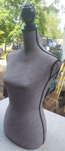 22HH78 DRESS MANNEQUIN, FEMALE TORSO, 31&quot; TALL, CLOTH OVER FIBERGLASS ON... - $27.98