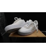 Puma Women&#39;s Carina 2.0 Laser Cut White &amp; Gold Size 8 Worn 1 Time - €30,28 EUR