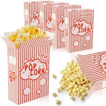 Ysglory 100 Packs Popcorn Boxes Containers 1.25 Oz Reusable Paper Popcorn - £29.21 GBP