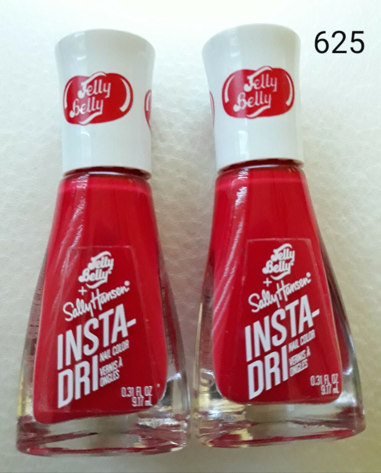 Jelly Belly + Sally Hansen INSTA-DRI Polish "Very Cherry" #625 (Lot of 2) NEW!!!
