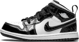 Jordan Toddler Jordan 1 Mid SE All Star Sneakers Size 4C Black/White - £64.64 GBP