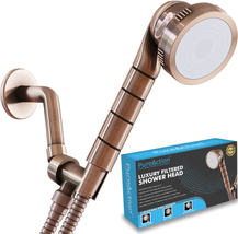Shower Head With Handheld Hose Hard Water Softener Oil Rubbed Bronze NEW - £37.85 GBP