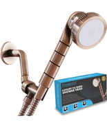 Shower Head With Handheld Hose Hard Water Softener Oil Rubbed Bronze NEW - £37.67 GBP