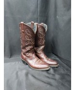 1990s Y2K Acme Western Cowboy Boots  Brown Leather Size 9 D  - €25,95 EUR