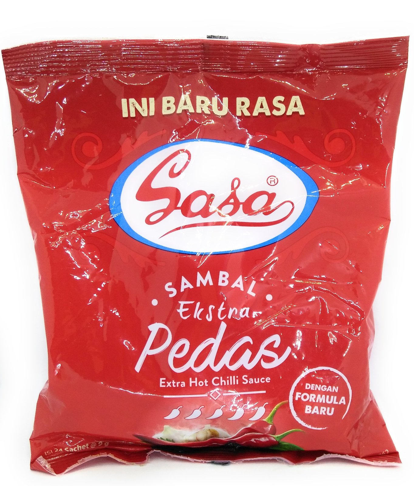 Sasa Sambal Ekstra Pedas (Extra Hot Chili Sauce) 24 Sachets @ 9 Gram (1 ... - $25.56