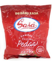 Sasa Sambal Ekstra Pedas (Extra Hot Chili Sauce) 24 Sachets @ 9 Gram (1 ... - $24.91