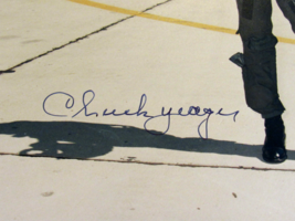 Chuck Yeager Speed Of Sound Ace Pilot Signed Auto Stealth Jet Kodak Photo Jsa - £316.53 GBP