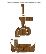 1998-2002 Cruisers Yachts 3870 Swim Platform Cockpit Pad Boat EVA Teak F... - $2,186.96 CAD