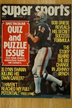 Super Sports Magazine Dell October 1976 Bob Griese Miami Dolphins Footba... - $9.89