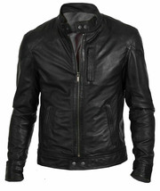 Men&#39;s Fashion &amp; Casual Wear Biker Riding Genuine Real Sheep Leather Jacket - £87.64 GBP