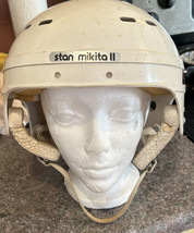 Vintage Stan Makita Chicago Black Hawks NORTHLAND Hockey  Helmet FULL SIZE - £157.89 GBP