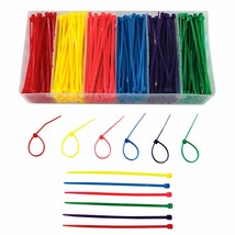 Small 4 Inch Multicolor [Zip Cable Tie]S 480Pcs Assorted Color For Marking Chick - £13.62 GBP
