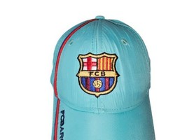 FCB Barcelona Snapback Hat Cap Adjustable Soccer Futbol Club OSFM Aqua One Size - £12.90 GBP