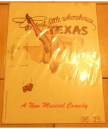1978 the Best Little Whore House In texas broadway Musical Show TOUR pro... - $1,029.14 MXN