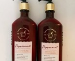 Bath &amp; Body Works Aromatherapy Peppermint Body Lotion 6.5 OZ Lot Of 2 - $31.67