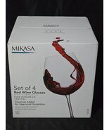 NEW IN BOX! Mikasa “Julie” Fine Crystal Red Wine Glasses Set Of 4 (25 Ou... - $66.70 CAD