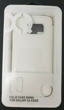 OEM White XQISIT Cellphone Folio Case Cover Rana For Samsung Galaxy S6 Edge - £5.69 GBP