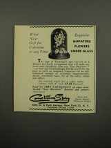 1951 Constance Spry Wax Miniature Flowers Under Glass Ad - What nicer gift - £14.53 GBP