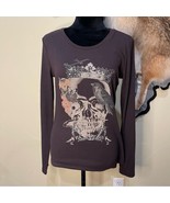 Ariat Skull Ribbed Long Sleeve Shirt - £21.23 GBP