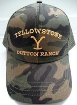Yellowstone Tv Show Logo Dutton Ranch Licensed Trucker Camouflage Camo Hat - $20.00