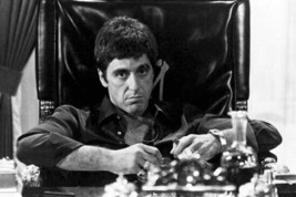 Al Pacino as Scarface sits menacingly in chair holding cigar 4x6 photo - $6.99