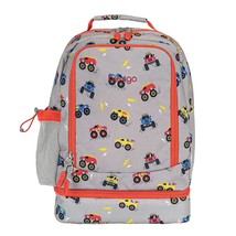 Kids 2-In-1 Backpack &amp; Insulated Lunch Bag (Trucks) - £49.17 GBP