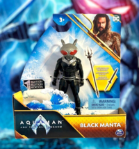 BLACK MANTA 1st Edition Spin Master DC Aquaman &amp; The Lost Kiindom 4&quot; Figure - £11.86 GBP