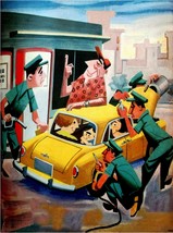 1590.Gas station service Vintage 18x24 Poster.Family travels by car Decorative A - £20.94 GBP