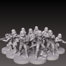 Star Wars Legion Phase II Clone Troopers Unit 3d printed (Proxy Models) - £14.45 GBP