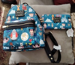 Disney Parks Chibi Loungefly Character Attraction Mini Backpack &amp; Wallet NWT - £118.70 GBP