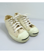 Vintage Converse Jack Purcell USA Made Canvas Men Size 5 Sneakers Shoes ... - £75.09 GBP