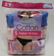 Hanes Women&#39;s Breathable Cotton Hi-Cut Underwear, 5-Pack - $16.82