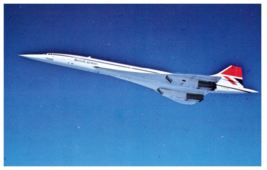 British Airways Concorde in Flight Airplane Postcard - £5.41 GBP