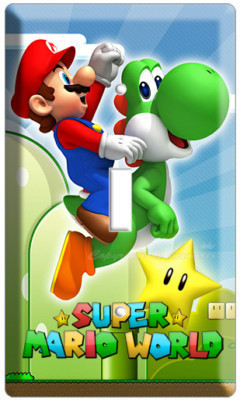 SUPER MARIO YOSHI SINGLE LIGHT SWITCH COVER DS NINTENDO