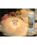 Waterlily &amp; Jasmine Renditions 6 oz Perfumed Dusting Powder w/ Puff &amp; Stand - $59.99