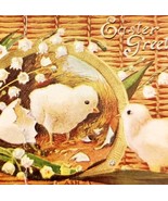 1900s Easter Greeting Card Postcard Holiday Baby Chicks Egg Ephemera E83C - $374.75 MXN