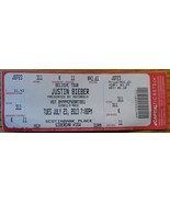 Justin Bieber Full Ticket Ottawa Canada 2013 Believe Tour Vintage Collec... - £6.84 GBP