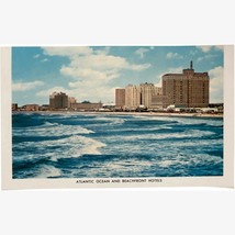Vintage Postcard, Steel Pier at night, Atlantic Ocean and beachfront hotels - £7.98 GBP