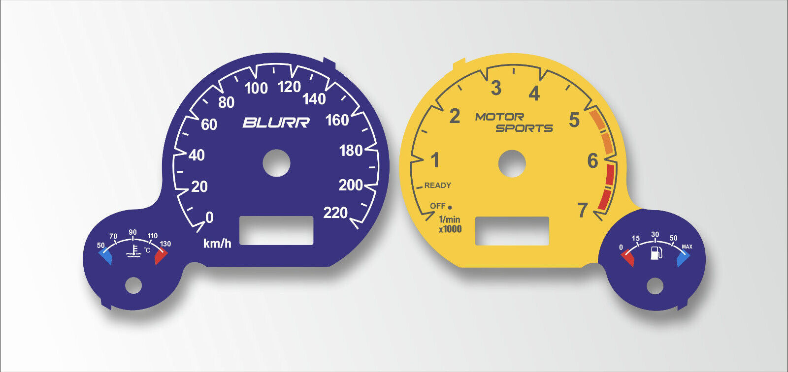 VW Golf 3, Seat Ibiza MK2 Cluster Face replacement km, mph are available - $44.55