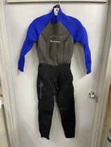 BARESKINS Black Blue Nylon Vtg  Wet Suit  Water Sports 1990’s  Misses Si... - £12.52 GBP