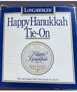 New Longaberger 1996 Happy Hanukkah Hanukkiah or Menorah Pottery Tie-On ... - €23,16 EUR